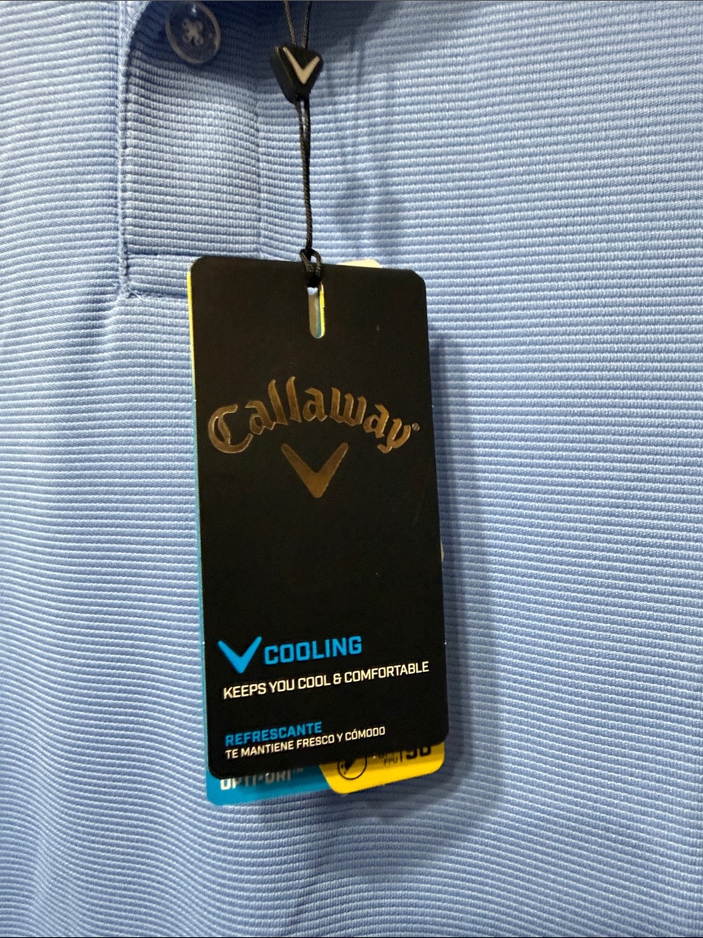 Callaway Light Blue Men's Golf Polo - Short Sleeve